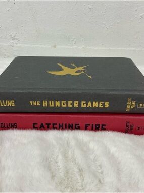 The Hunger Games & Catching Fire  Books - Black and Red